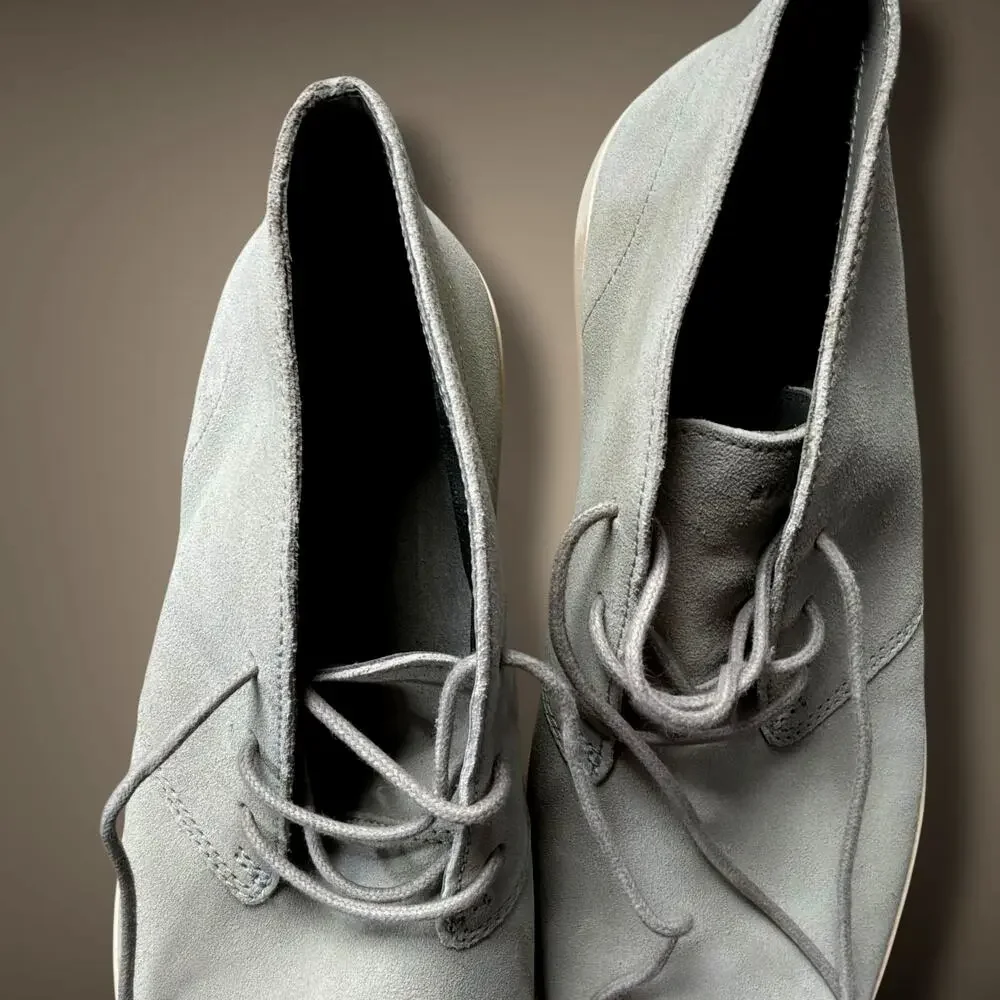 Men's Size 9 EVERLANE Cool Gray Suede Desert Boot 0721 Excellent Condition
